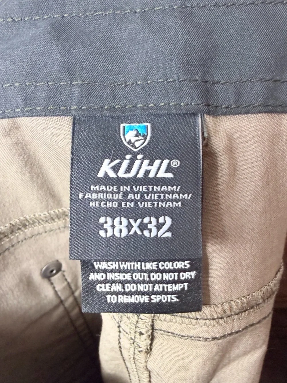 Kuhl Revolvr Pant Size 38 Gun Metal Comfort Fit NWT (I)